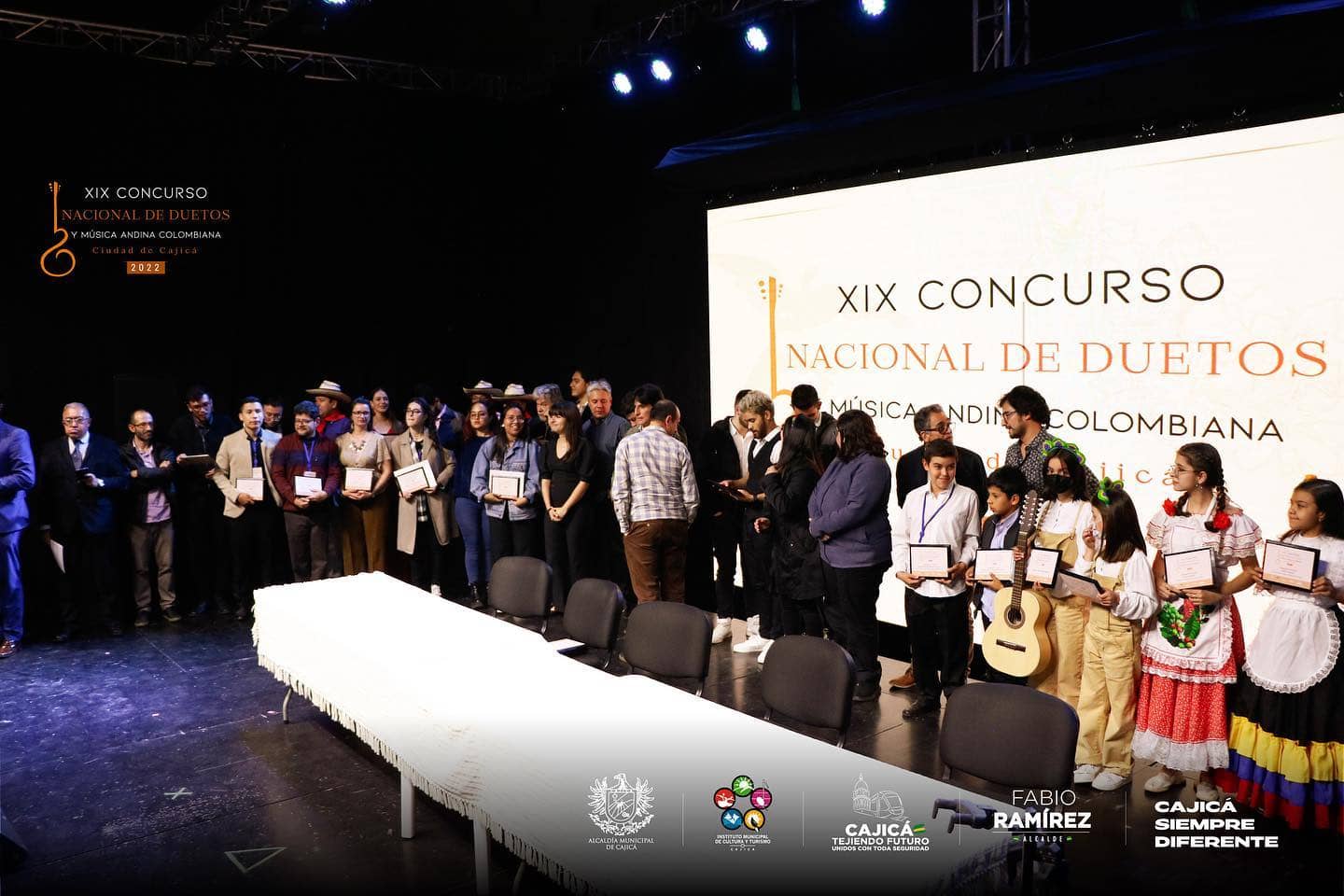 Así finalizó el XIX Concurso Nacional de Duetos y Música Andina Colombiana Ciudad de Cajicá