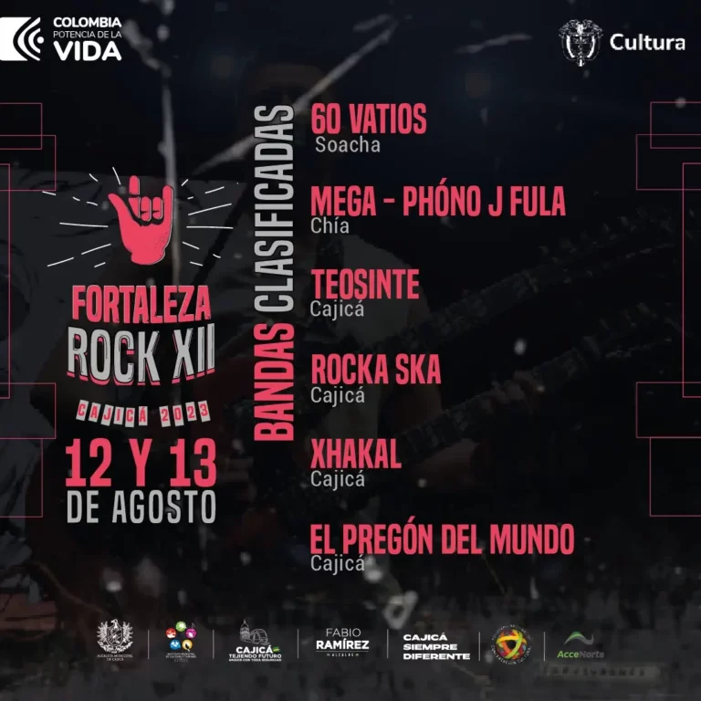 Bandas selecionadas