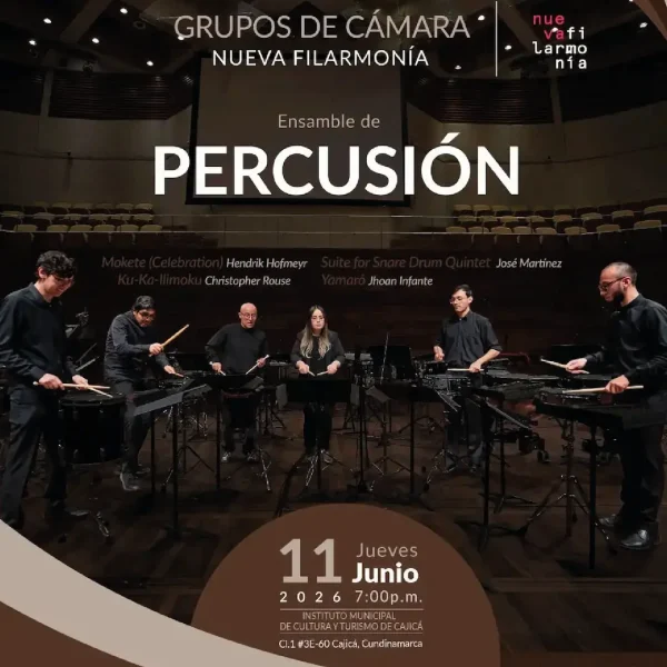 Nueva Filarmonía en Cajicá: Concierto de Percusión de Élite