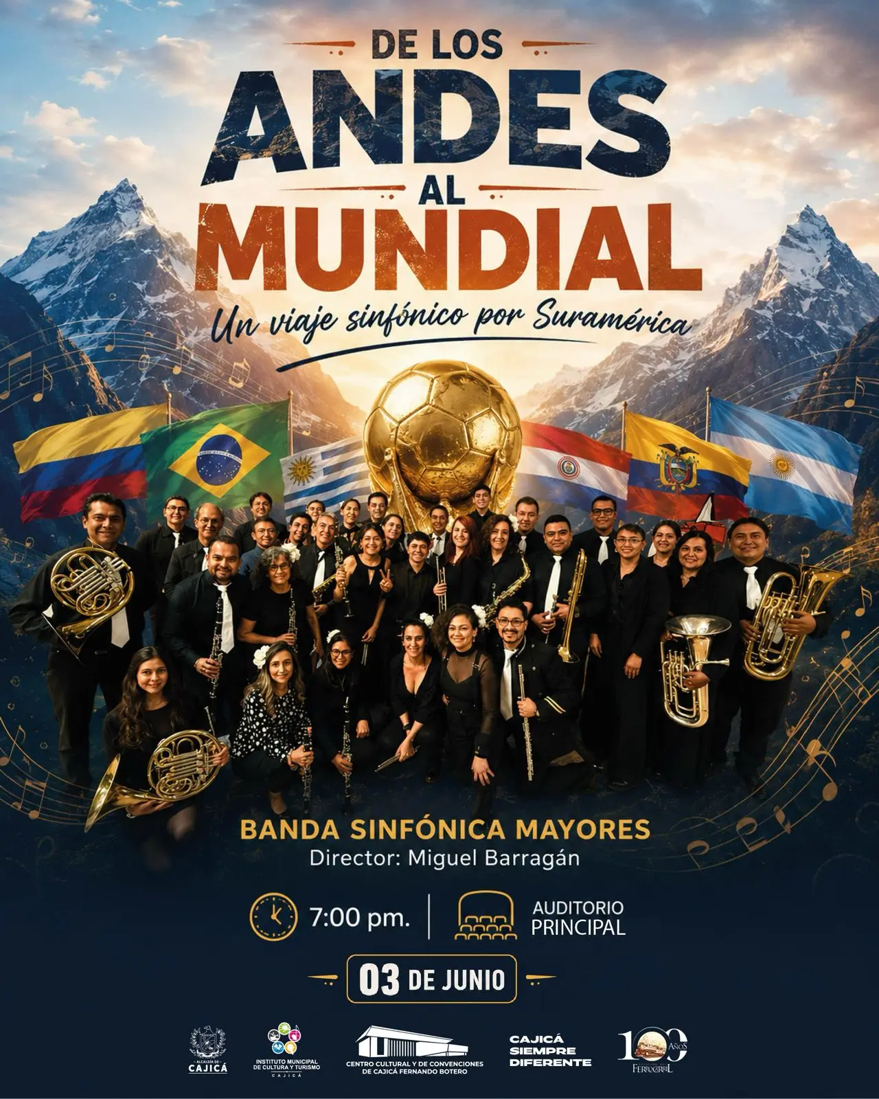 De los Andes al Mundial: Un viaje sinfónico por Suramérica