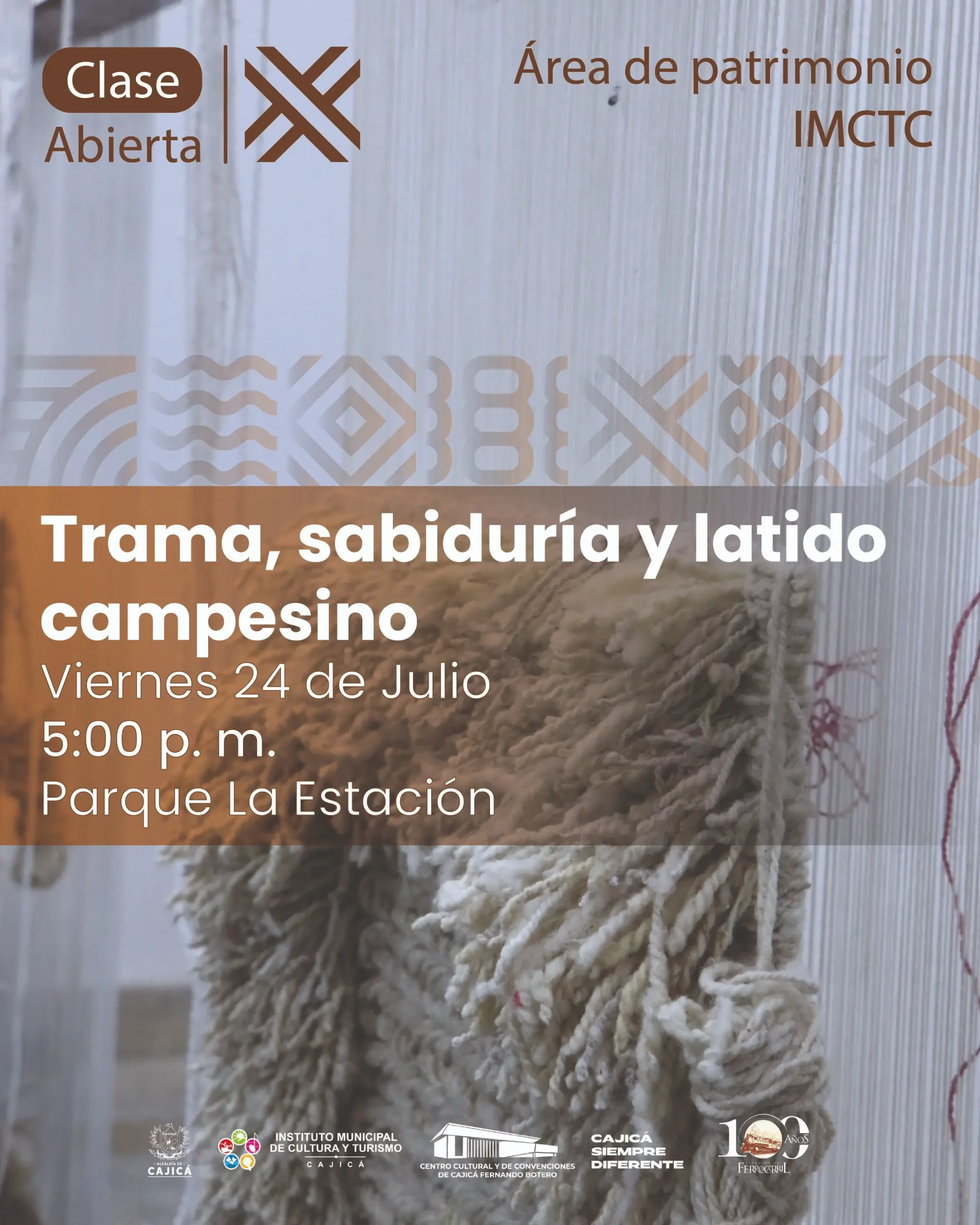 Clase abierta de hilandería Trama, sabiduría y latido campesino