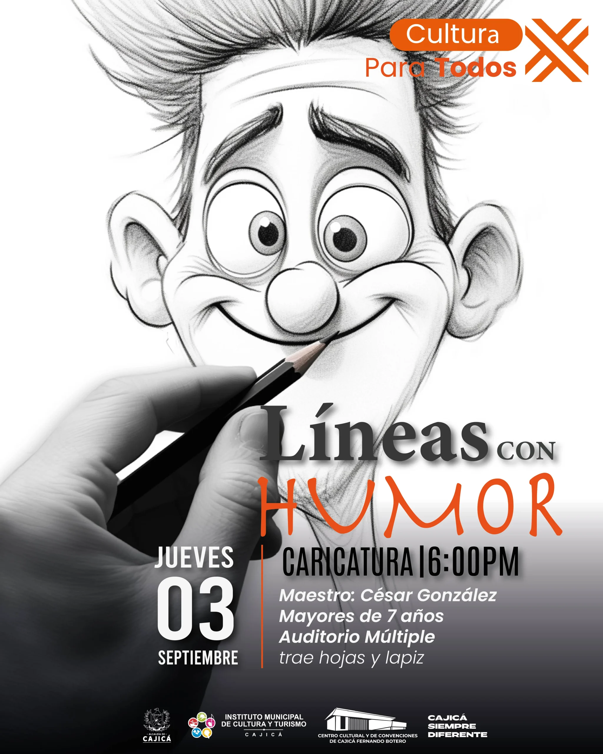 Cultura para todos caricatura