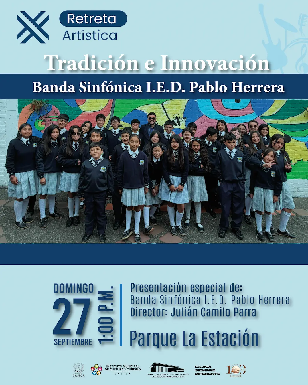 Retreta Dominical: Banda Sinfónica Pablo Herrera